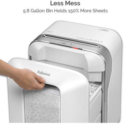 Fellowes Powershred&reg; LX200 Micro-Cut Shredder (White)