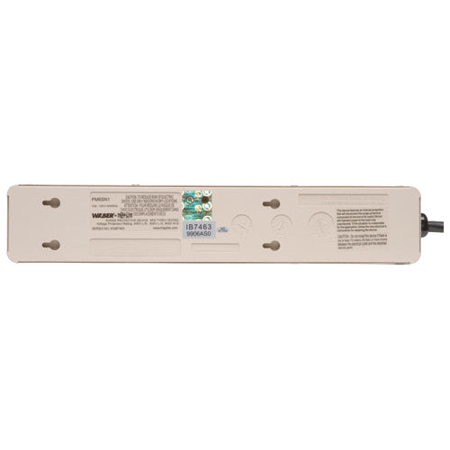 Tripp Lite Waber Surge Protector Power Strip Metal 6 Outlet 6' Cord