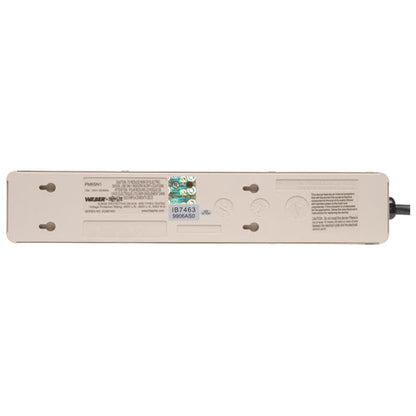 Tripp Lite Waber Surge Protector Power Strip Metal 6 Outlet 6' Cord