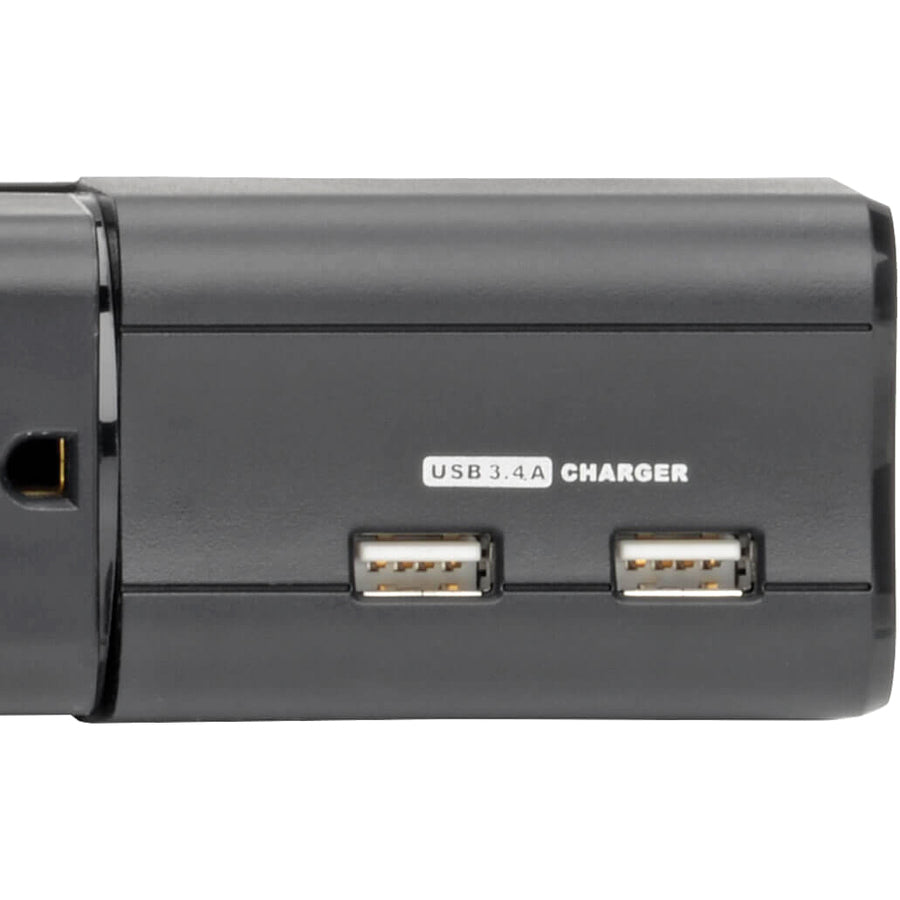 Tripp Lite Surge 6 Outlet 3.4A USB Charger Tablet Smartphone Ipad Iphone