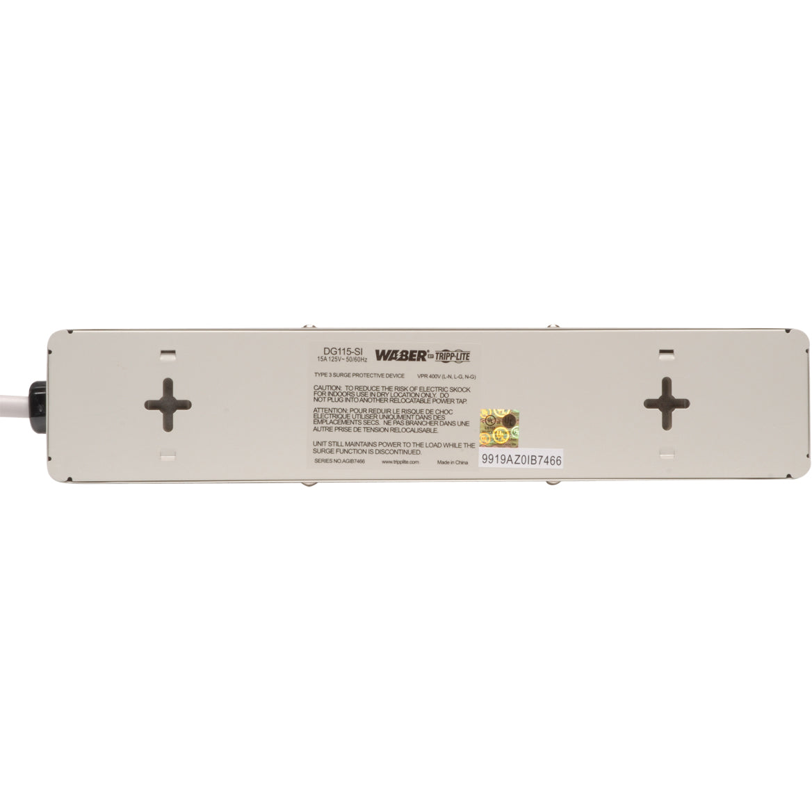 Tripp Lite Waber Surge Protector Strip 6 outlet 6' Cord 2100 Joules