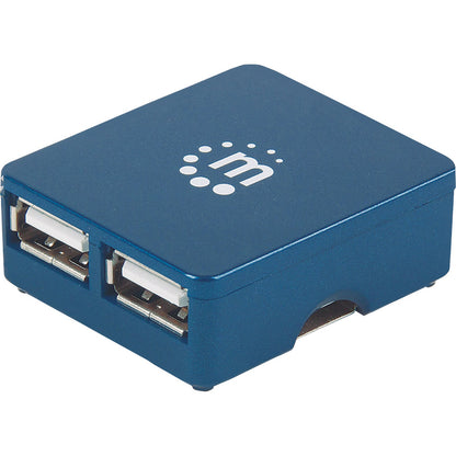 Manhattan 4-Port Hi-Speed USB 2.0 Micro Hub, Bus Power