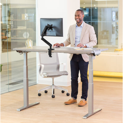 Fellowes High Pressure Laminate Desktop Gray Ash - 60"x30"