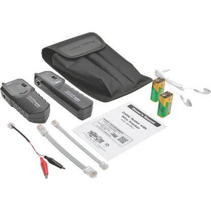 Tripp Lite Cable Tester Wire Tracker Tone Generator RJ45 RJ11 BNC w LED
