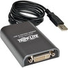 Tripp Lite USB 2.0 to DVI/VGA Dual Multi-Monitor External Video Graphics Card Adapter 1080p 60Hz