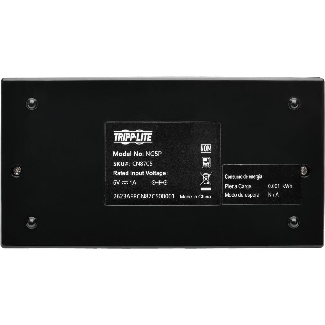 Tripp Lite 5-Port Gigabit Ethernet Switch Desktop RJ45 Unmanaged Switch 10/100/1000 Mbps