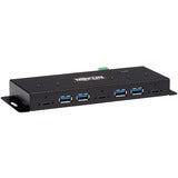 Tripp Lite USB Hub 7-Port Industrial 4 USB-A & 3 USB C ESD Immunity Metal