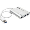 Tripp Lite 4-Port Portable USB 3.0 SuperSpeed Mini Hub Aluminum