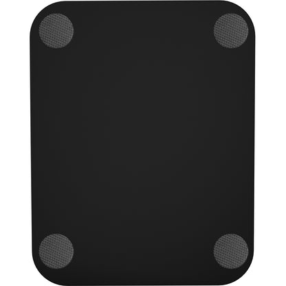CTA Digital Customizable Premium Locking Floor Stand Kiosk with Graphic Card Slot for branding for 10.2-in iPad 7th, 8th Gen & More (Black)